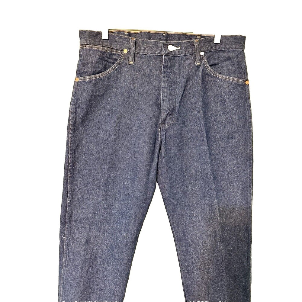 Wrangler Performance Cowboy Cut Regular Fit Jeans Indigo Men's‎ SIZE 34 X 30